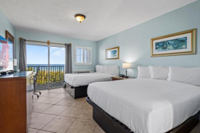 Oceanfront Inn Room #18- Ocean View Balcony 2 Full Beds